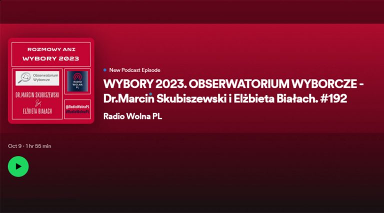 Radio Wolna PL – Wybory 2023 – podcast